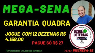 MEGASENA COM 06 JOGOS GARANTIA DE QUADRA E ALTAS CHANCES DE QUINA E SENA EM 06 JOGOS [upl. by Jessica495]