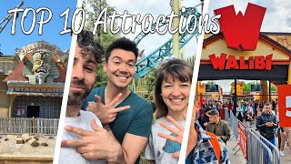 TOP 10 DES MEILLEURES ATTRACTIONS DE WALIBI BELGIUM  Vlog 2022 [upl. by Ahcila309]