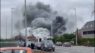 Uitslaande brand in Harelbeke [upl. by Theona]