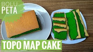 TOPO MAP CAKE BOLU PETA BOLU ALUNAN KASIH [upl. by Ytirev]