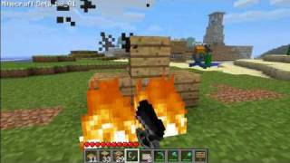 Minecraft Tipp 1  Wie Holz nicht verbrennt [upl. by Enaed]