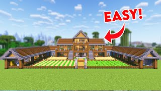 Minecraft How To Build A Survival House  Tutorial [upl. by Saiasi]