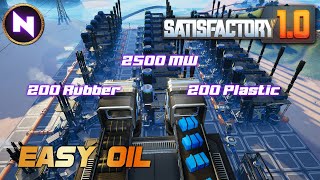 T5 amp 6 Unlocked Fast Easy Powerful Build for STARTER OIL  05  Satisfactory 10  Lets Play [upl. by Fortna]