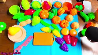 ASMR Chopping Fruits and Vegetables  Let’s Play [upl. by Eisak]