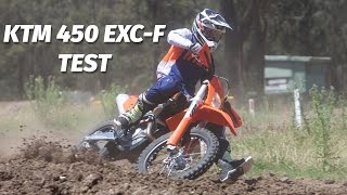 KTM 450 EXCF Enduro Bike Test [upl. by Adnilak]