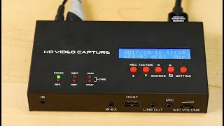 012 EZCAP 283S HDMI Capture Box  Review Teardown and Experiments [upl. by Elockin]