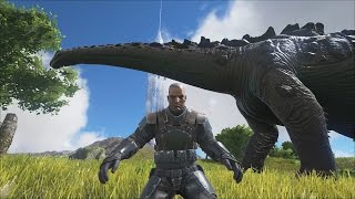 COMO ALIMENTAR AL TITANOSAURIO  ARK Survival Evolved [upl. by Yrrok]