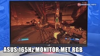 ASUS 165Hz gaming monitor met RGB review  HardwareInfo TV 4K UHD [upl. by Warder]