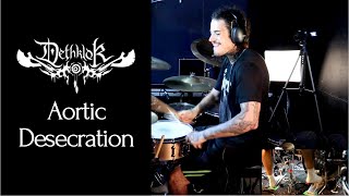 Metalocalypse  Dethklok  Aortic Desecration  drum cover [upl. by Allehcram271]