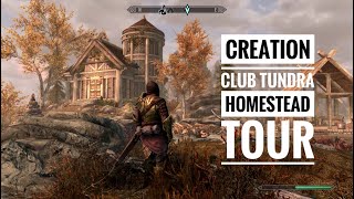 Skyrim SE Special Edition  Tundra Homestead  Creation Club  Elianora Home Bundle  Home Tour [upl. by Yenruoj]