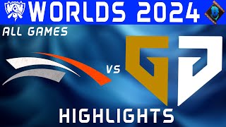 HLE vs GEN ALL GAMES Highlights  Worlds Swiss Stage 2024  Hanwha Life vs GenG by Onivia [upl. by Ettennig]