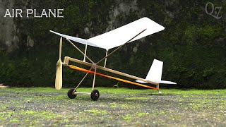 Rubber Band powered Flying Plane Make with Ice Cream Stick [upl. by Ellene]