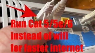 How to hardwire Verizon G3100 router to your computer w CAT 5 Cat 5e CAt6 [upl. by Aicil]