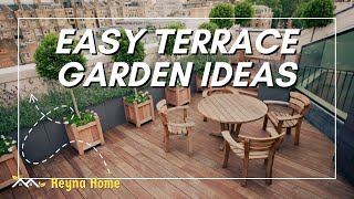 Easy Terrace Garden Ideas Low Budget Simple House Design [upl. by Amabelle648]