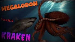 quotMEGALODON vs KRAKENquot  3D Animated Battle [upl. by Keane346]