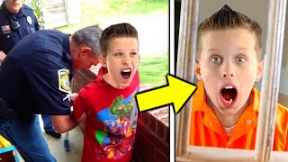 Paxton Myler GOT ARRESTED Ninja Kidz TV [upl. by Naujak]