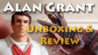 Jurassic Park 3 Toy  Alan Grant with Velociraptor [upl. by Oivatco990]