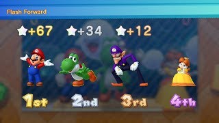 Mario Party 10 Bowser Party 77 Mario Luigi Yoshi Spike Mushroom Park Master Difficulty [upl. by Lehrer]