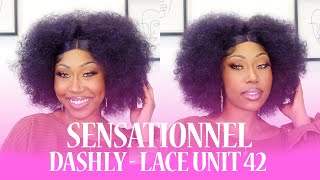 Sensationnel Dashly HD Lace Front Wig  LACE UNIT 42  PrePlucked EBONYLINECOM [upl. by Nerine]