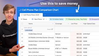 I Built A Cell Phone Plan Comparison Chart [upl. by Devlen]