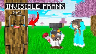 Using INVISIBILITY to PRANK Micoles MANLILIGAW in Minecraft [upl. by Enajharas]