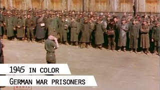 German war prisoners 1945 in color [upl. by Yenmor132]