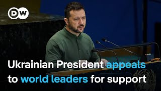 Zelenskyy set to ask for additional military aid to Ukraine at the UN General Assembly  DW News [upl. by Durst]