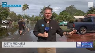 Hallandale Beach Flooded After 20 Inches of Rain [upl. by Oicnecserc505]