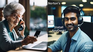 Norton refund Scammer Remotes in on AnyDesk to Mac OS 9 [upl. by Ellenrahs244]