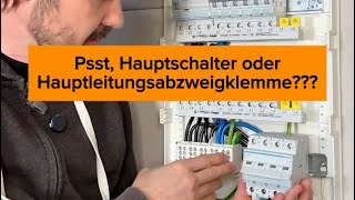 Hauptschalter oder Hauptleitungsabzweigklemme – was ist eure Wahl [upl. by Idhem]