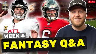 Week 5 Fantasy Football QampA StartSit Trades Waivers amp More  Fantasy Football 2024 [upl. by Burley499]