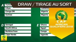 Draw for 2018 FIFA World Cup Russia  African Qualifiers [upl. by Agbogla11]