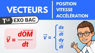 Vecteur position vitesse et accélération pour décrire un mouvement  Terminale spécialité [upl. by Nathanoj]