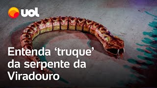 Carnaval 2024 Serpente da Viradouro não era um robô veja vídeo e entenda o segredo [upl. by Adley]