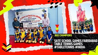 Sate School Games Faridabad ￼ Table Tennis Games tabletennis india [upl. by Eimam902]