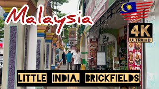 DIWALI DAY IN KUALA LUMPUR LITTLE INDIA BRICKFIELDS  WALK TOUR  4K HD [upl. by Atiekahs]