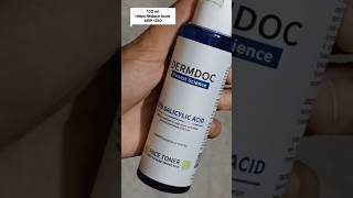 DermDoc 2 Salicylic Acid Face Toner For Oily Acne Prone Skin 100 ml  Helps Reduce Acne [upl. by Aicilaana]