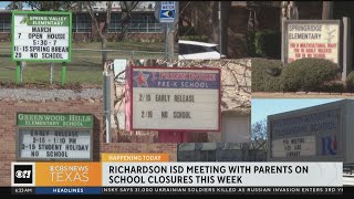 Richardson ISD to hold meeting with parents on school closures [upl. by Cynthla]