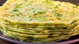 Crêpes de courgettes  une collation parfaite pour cette saison   SavoureuxTV [upl. by Lepine811]