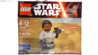 LEGO Star Wars Finn FN2187 TFA game polybag review 30605 [upl. by Anihtyc]