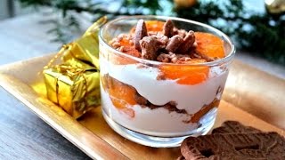 Weihnachtliches Mandarinen  Schmand Dessert mit Spekulatius und Zimt [upl. by Andri]