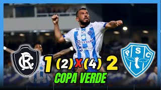 PÊNALTIS EMOCIONANTE  remo 1 2 x 4 2 Paysandu  Copa Verde 2023  Melhores Momentos [upl. by Bonnice]