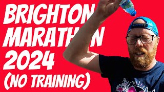 RICH RUNS Brighton Marathon 2024 without training [upl. by Whitelaw756]