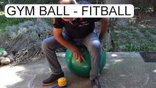 UNBOXING QUMED ANTI BURST GYM BALL FITBALL 65CM [upl. by Bettina]