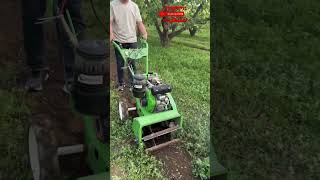 Part 656 A rotary cultivator and weeder that runs on four wheels and has a diesel engine😱 [upl. by Neelloj]