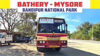 Sultan Bathery to Mysuru KSRTC Super Fast Yathra 2022 Via Bandipur National Park [upl. by Ahsrat577]