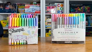 Mildliner VS SNote Highlighter Markers [upl. by Helbonna]