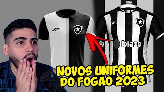 ⚠️VEJA COMO PODEM SER OS NOVOS UNIFORMES DO BOTAFOGO PRA 2023 COM A REEBOK [upl. by Yreva]