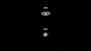 The views of Saturn  2018 vs 2024 [upl. by Truman]