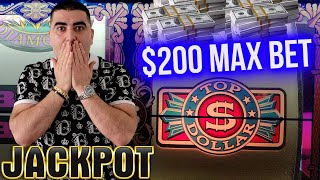 200 Max Bet TOP DOLLAR JACKPOT  Las Vegas Jackpot Winners 2024 [upl. by Danette590]